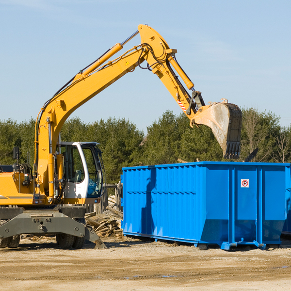 can i choose the location where the residential dumpster will be placed in Hudson New York